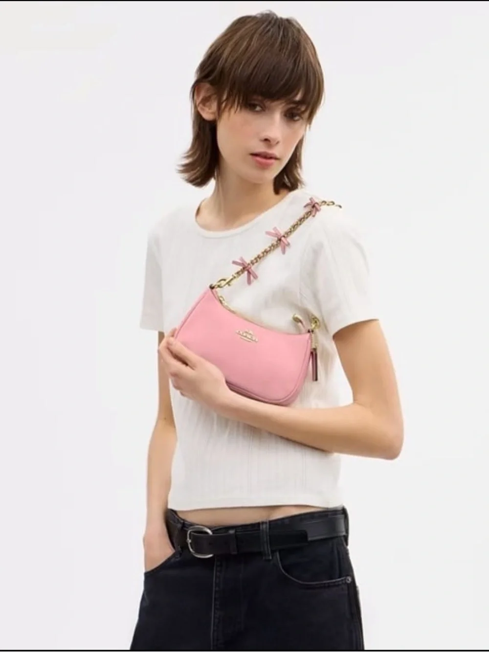 NWT！2PCS Teri Mini Crossbody Bag With Bows（cdw68）And Card Case FAST SHIPPING